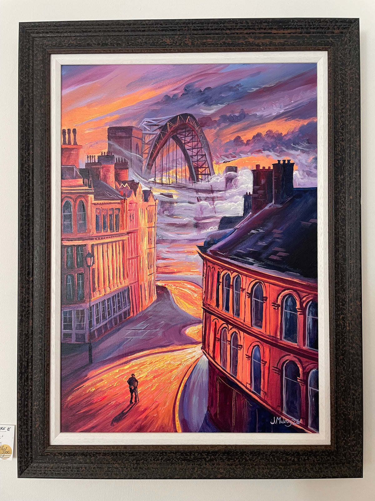 ‘Fog on the Tyne’. Original Acrylic on Canvas - Framed.