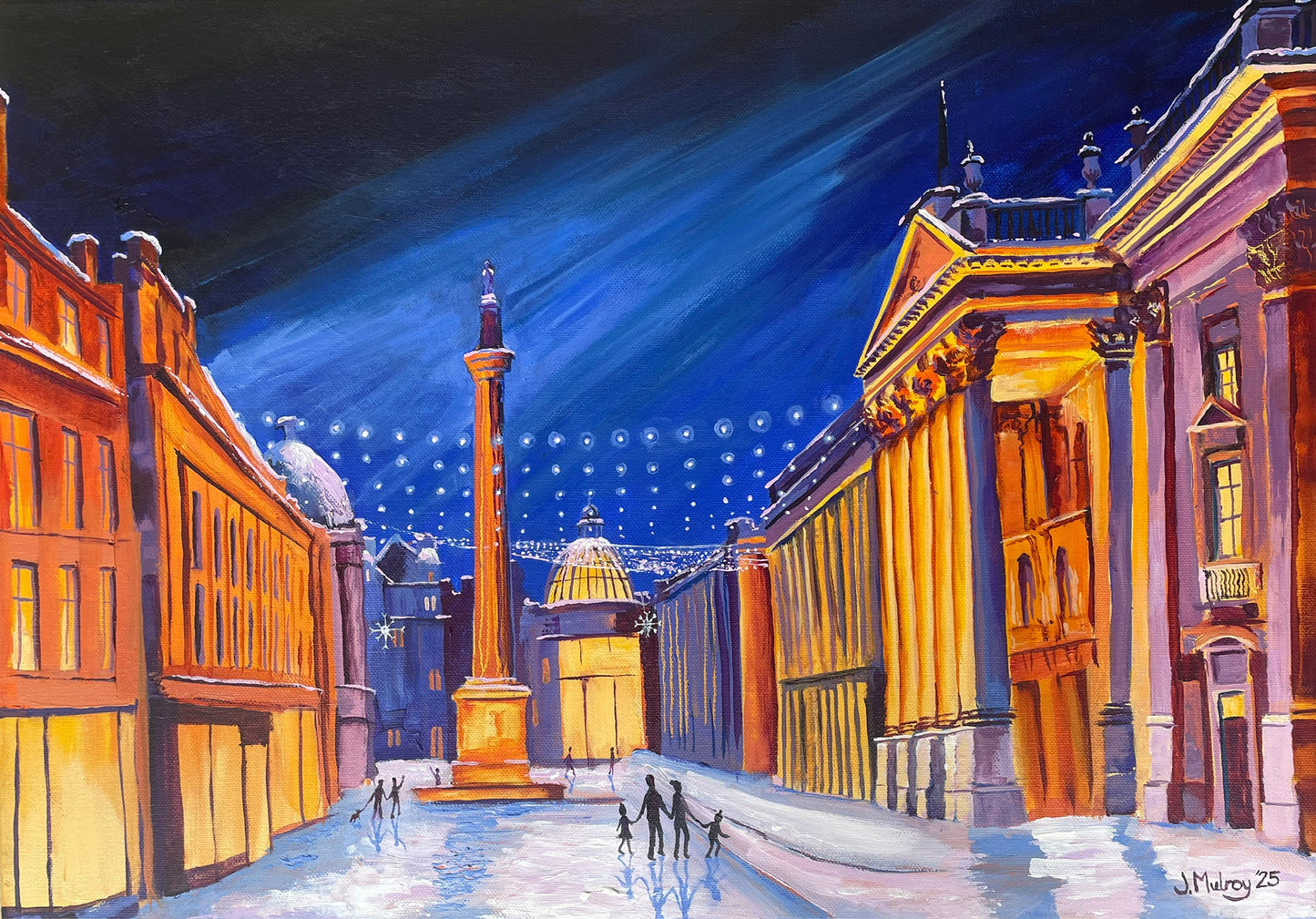 ‘Snow on Grey Street’, Canvas Print