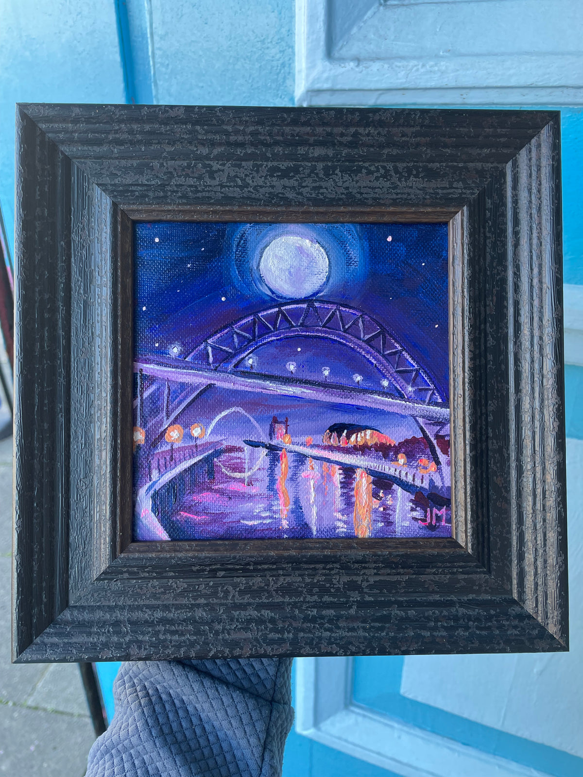 ‘Snow on the Tyne’ - Original framed mini