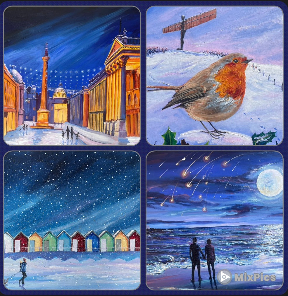 The North East Christmas Collection II - Pack of Four Christmas Cards