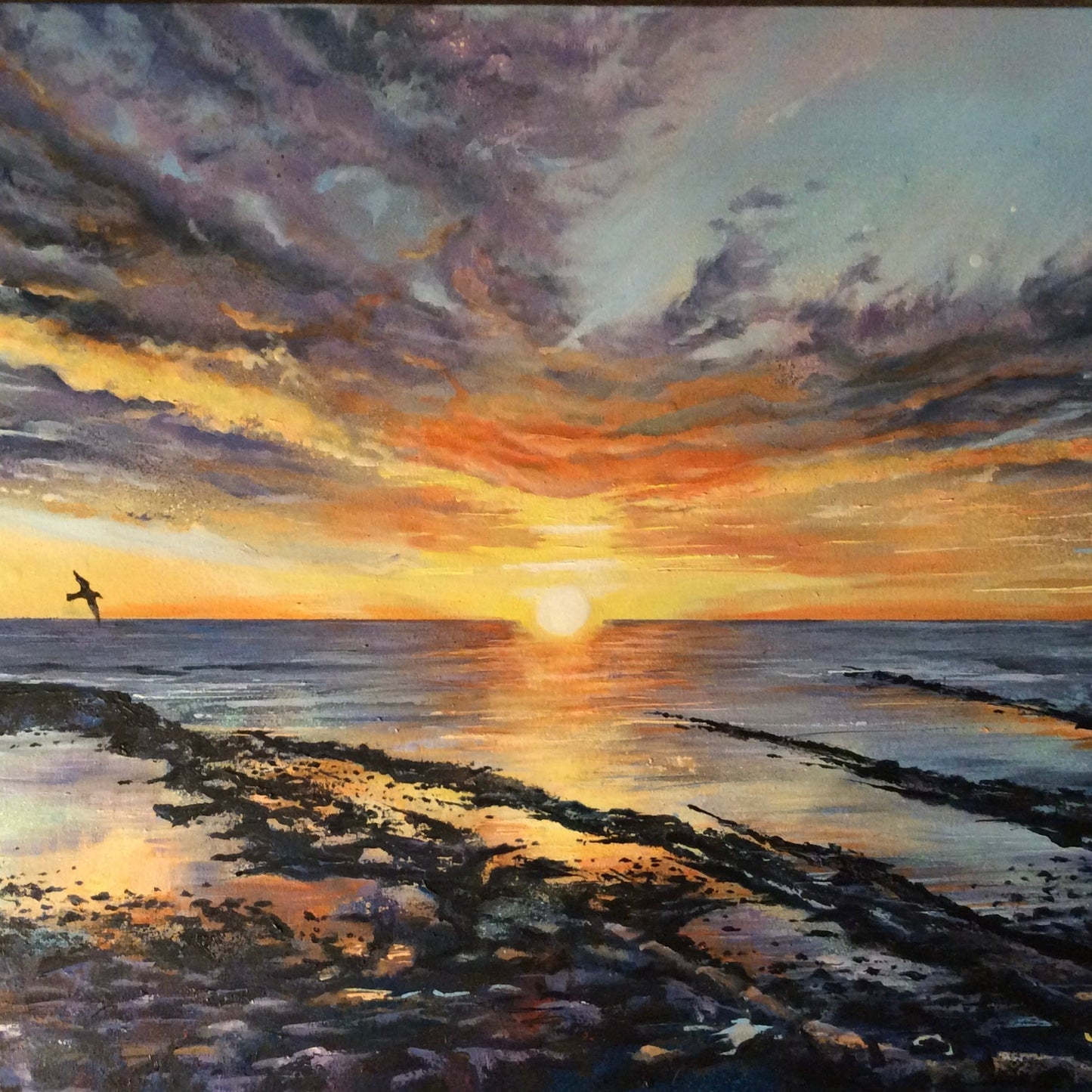 Longsands/Cullercoats Fine Art Placemat Collection - Pack of Four Mats and four Coasters