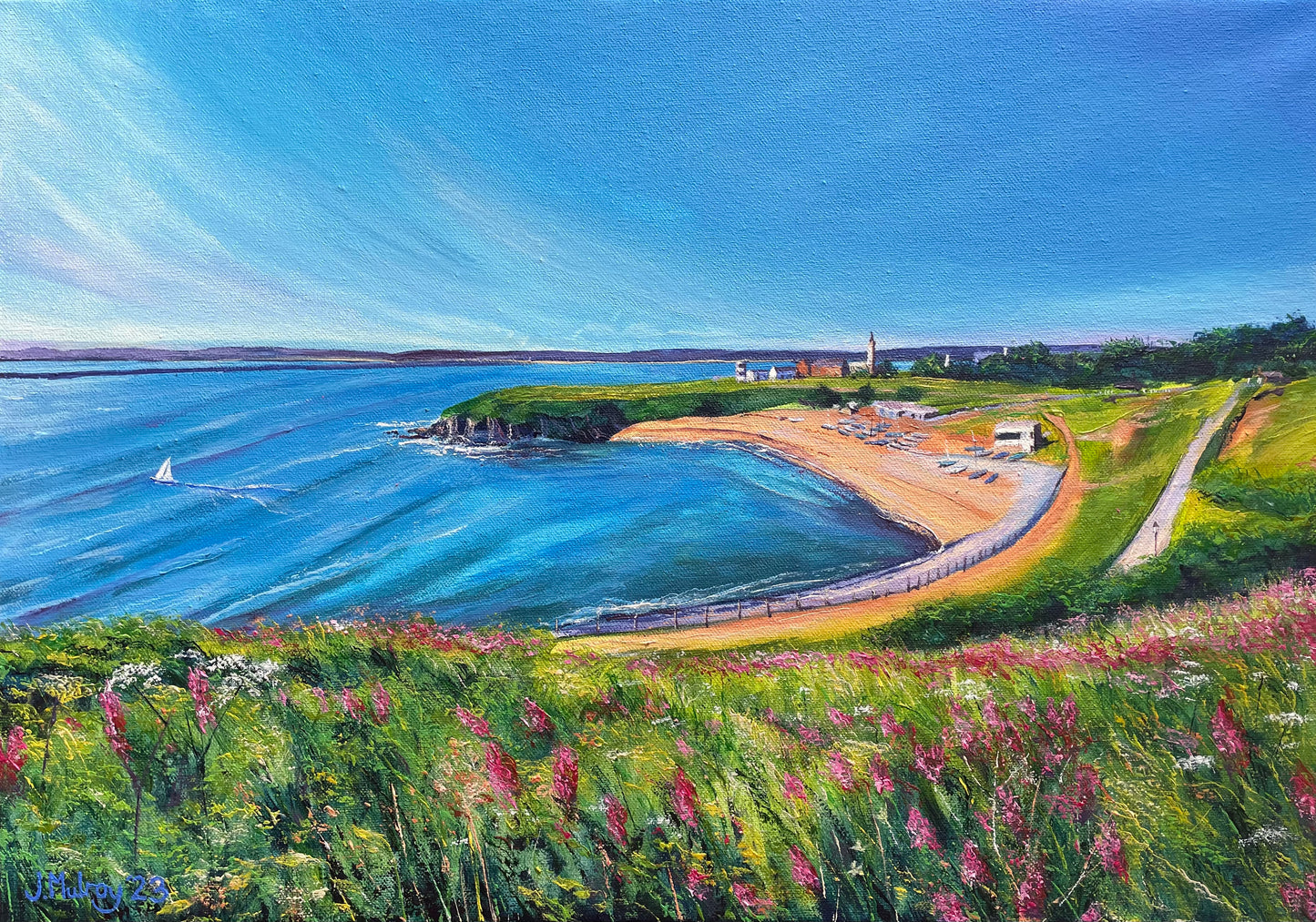 The Haven, Tynemouth; Framed Original Acrylic on Canvas