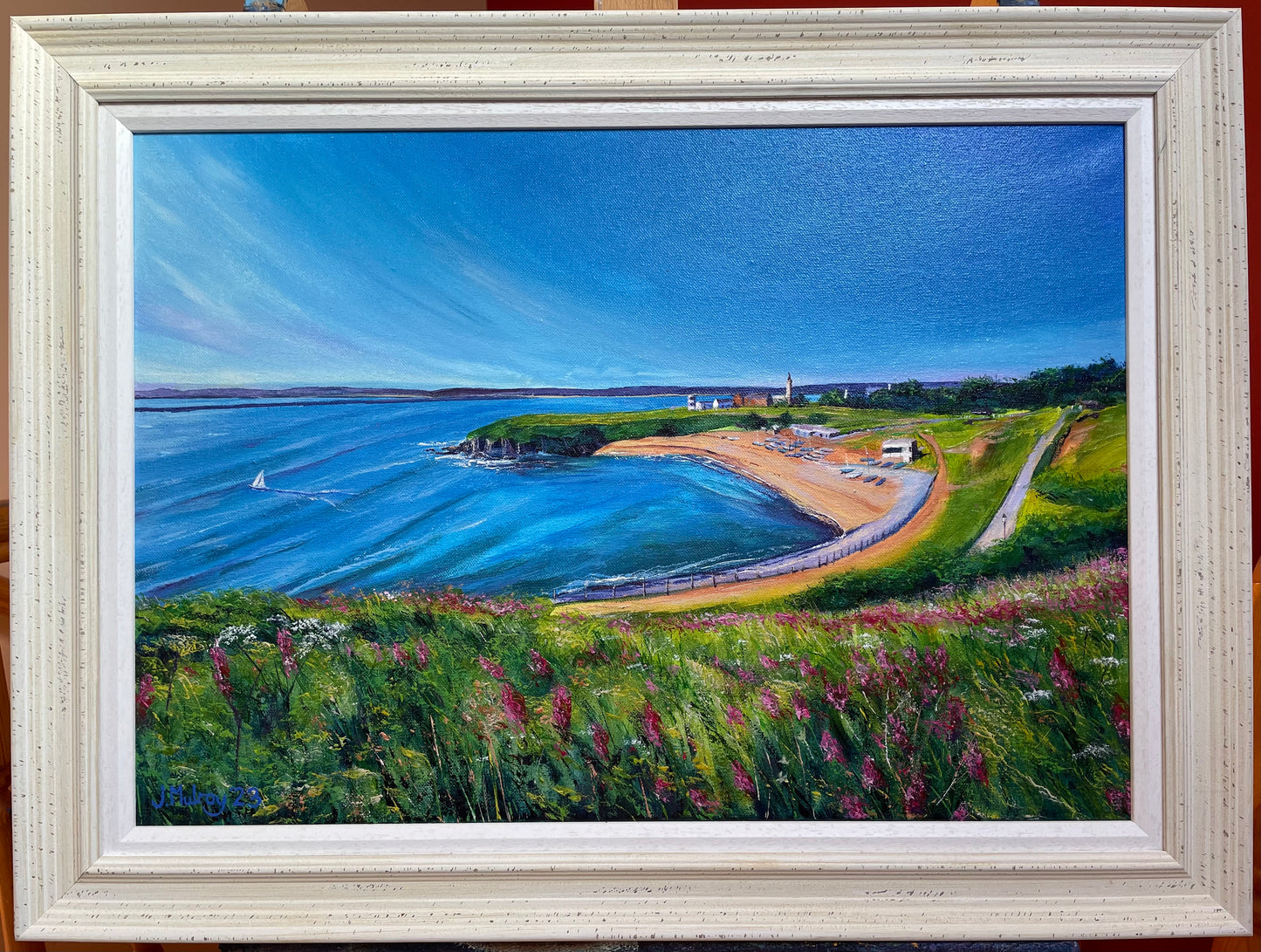 The Haven, Tynemouth; Framed Original Acrylic on Canvas