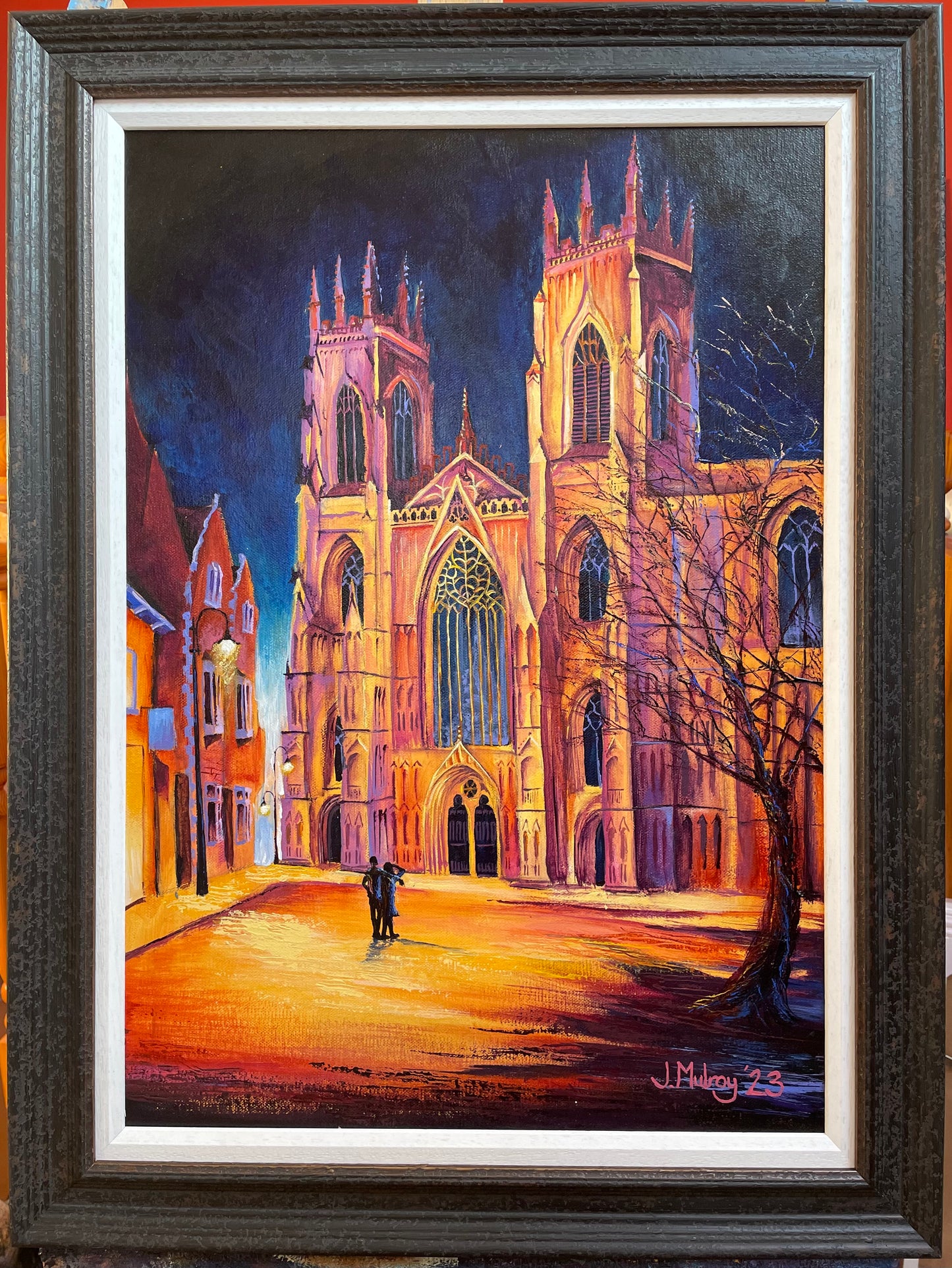 York Minster, Yorkshire - Framed Original Acrylic on Canvas