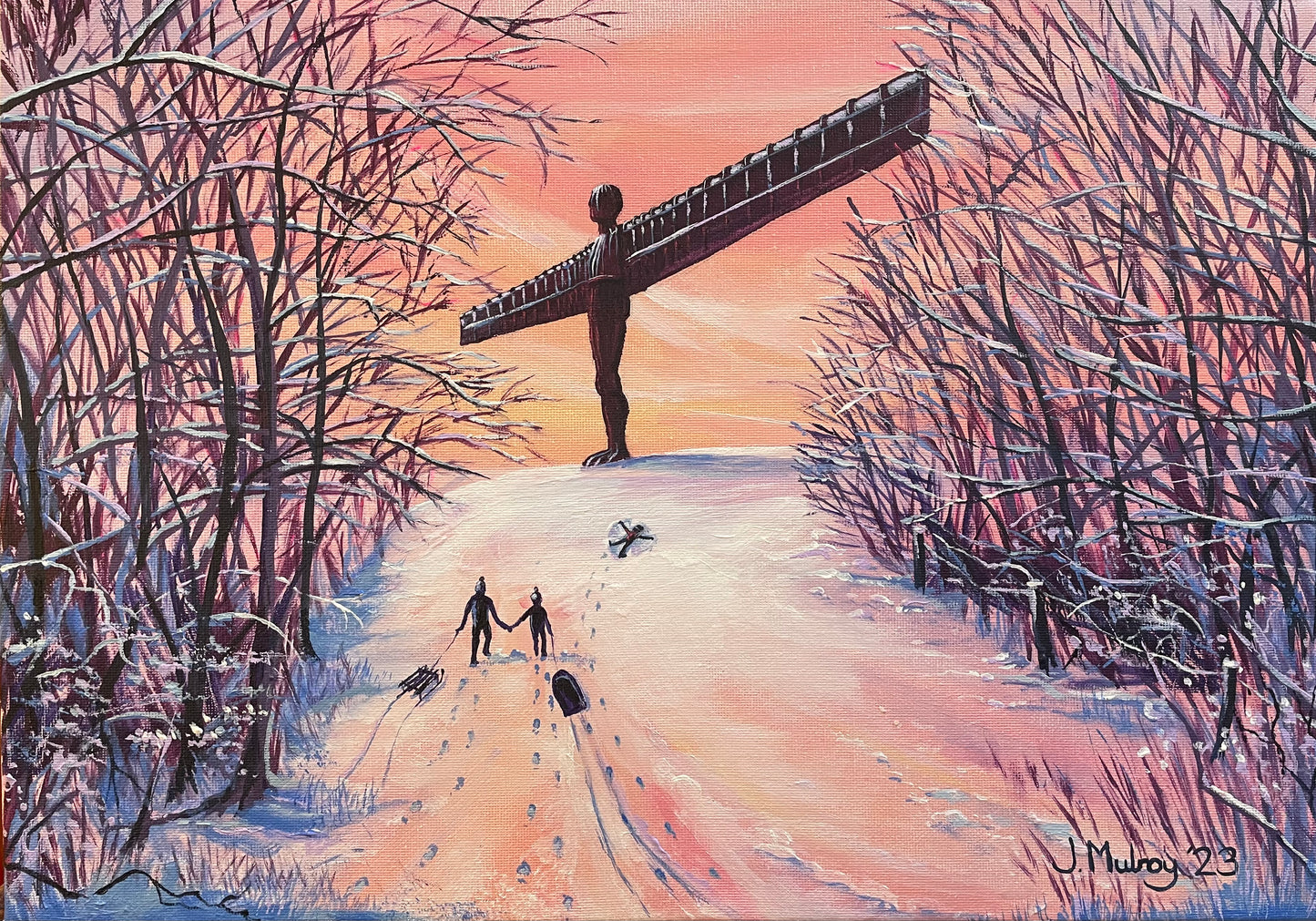‘The Snow Angels’ - Canvas Print
