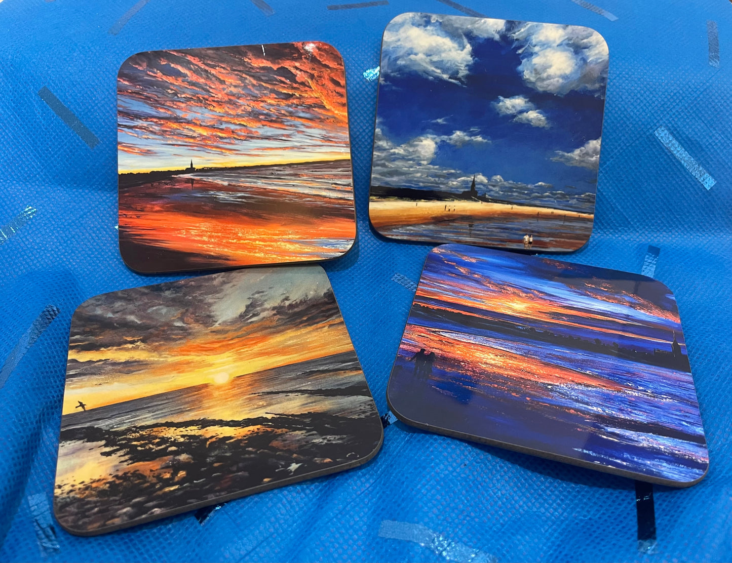 Longsands/Cullercoats Coaster Collection - Pack of Four Coasters