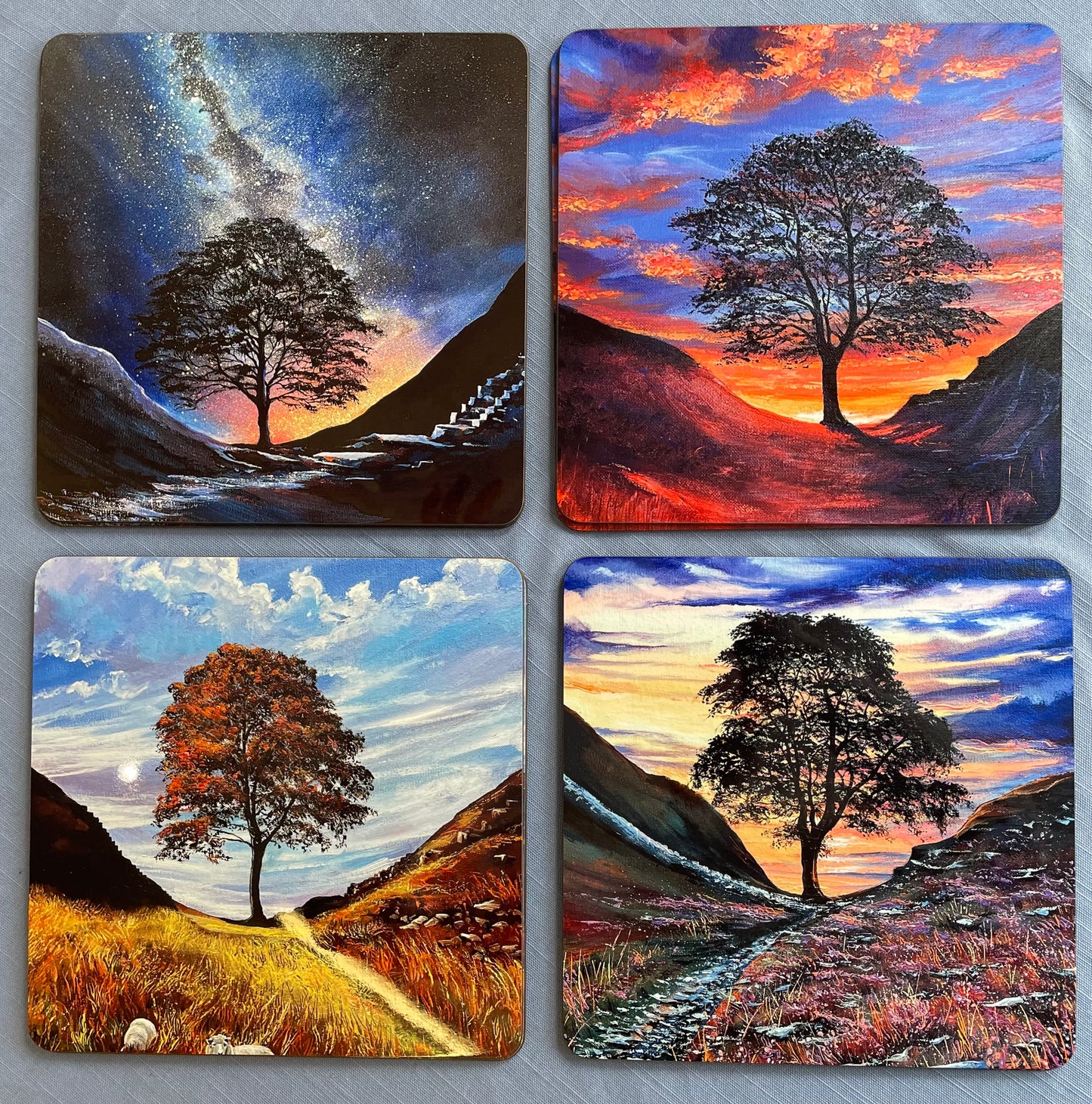 Sycamore Gap Fine Art Placemat Collection - Pack of Four
