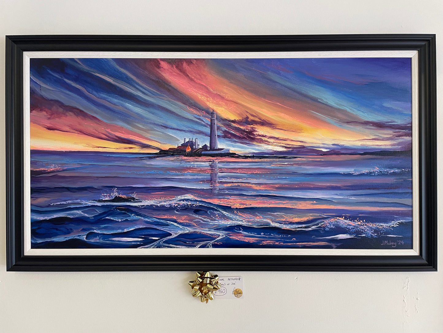 ‘St Mary’s at Sea’ - Framed Original Acrylic on Canvas