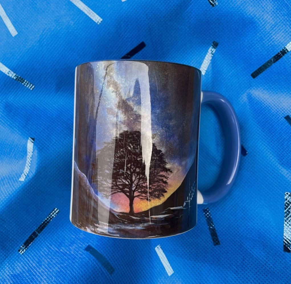 Fine Art Mugs: Set of four - ‘Sycamore Gap Four Seasons’