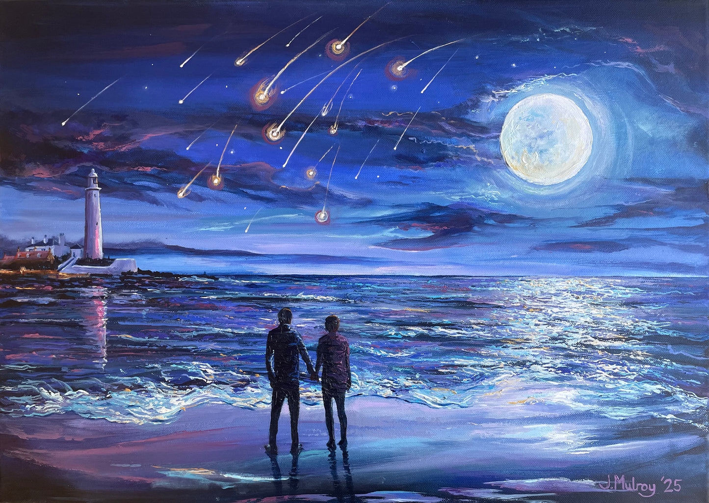 St Mary’s and the Meteors - Canvas Print