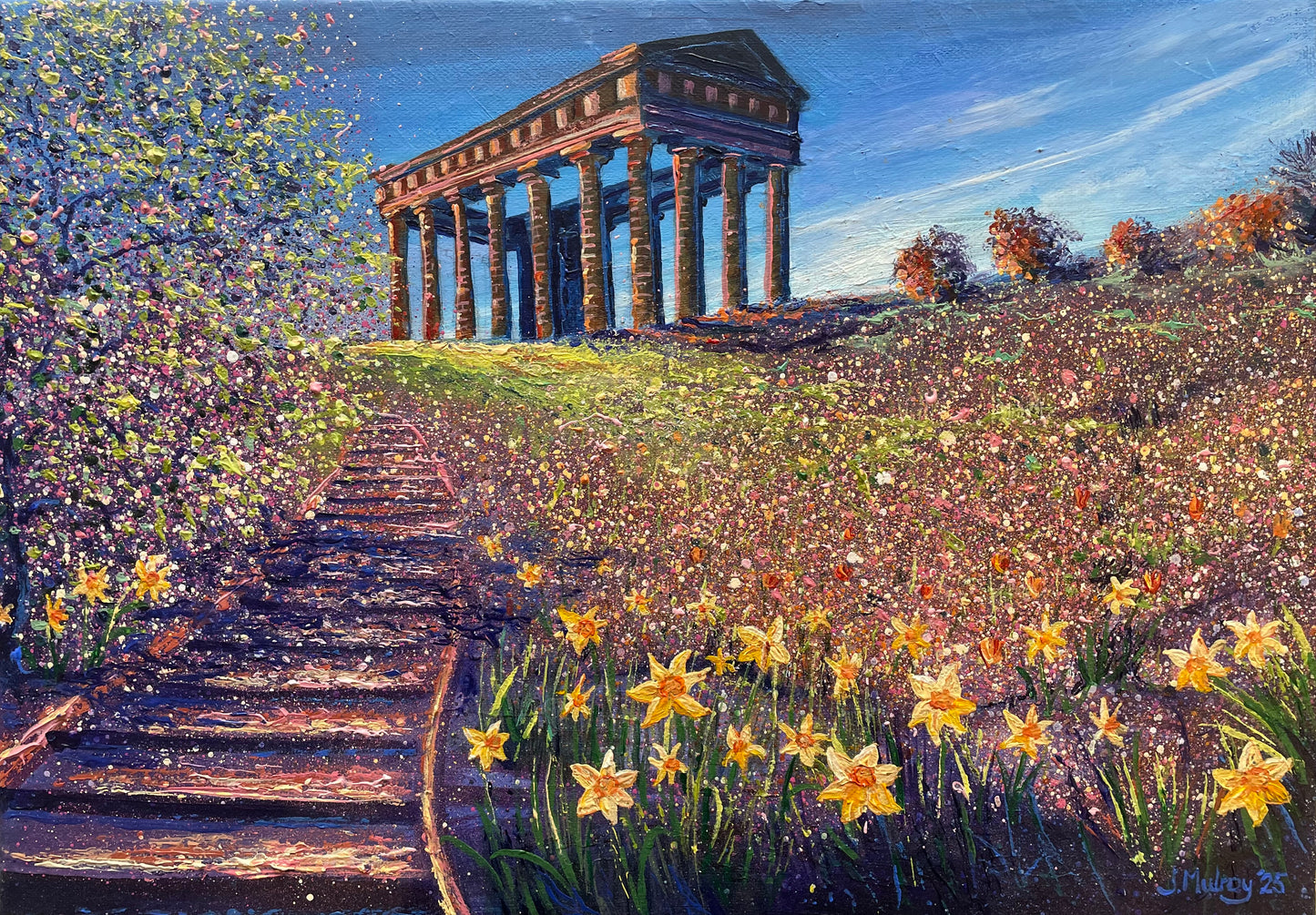 Penshaw Monument in Spring - Canvas Print