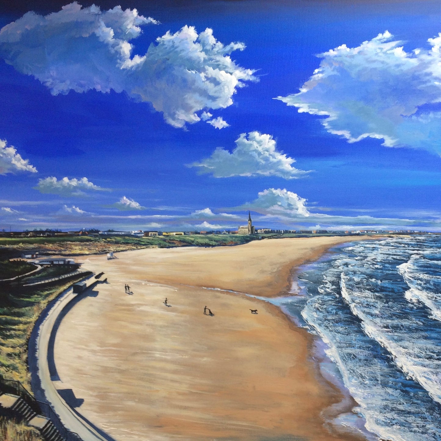 Longsands/Cullercoats Fine Art Placemat Collection - Pack of Four Mats and four Coasters