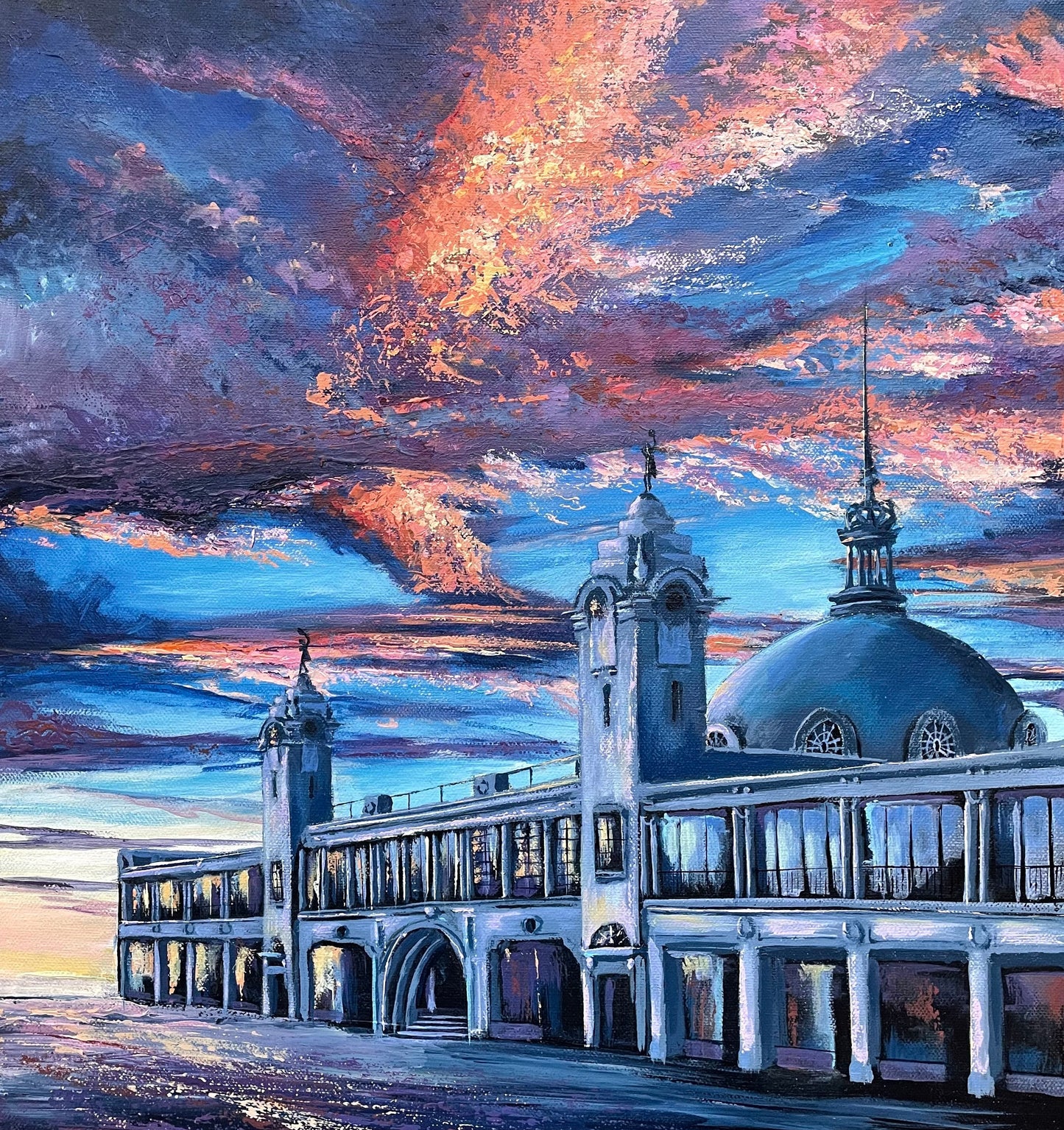 Whitley Bay Fine Art Placemat Collection - Pack of Four Mats and four coasters
