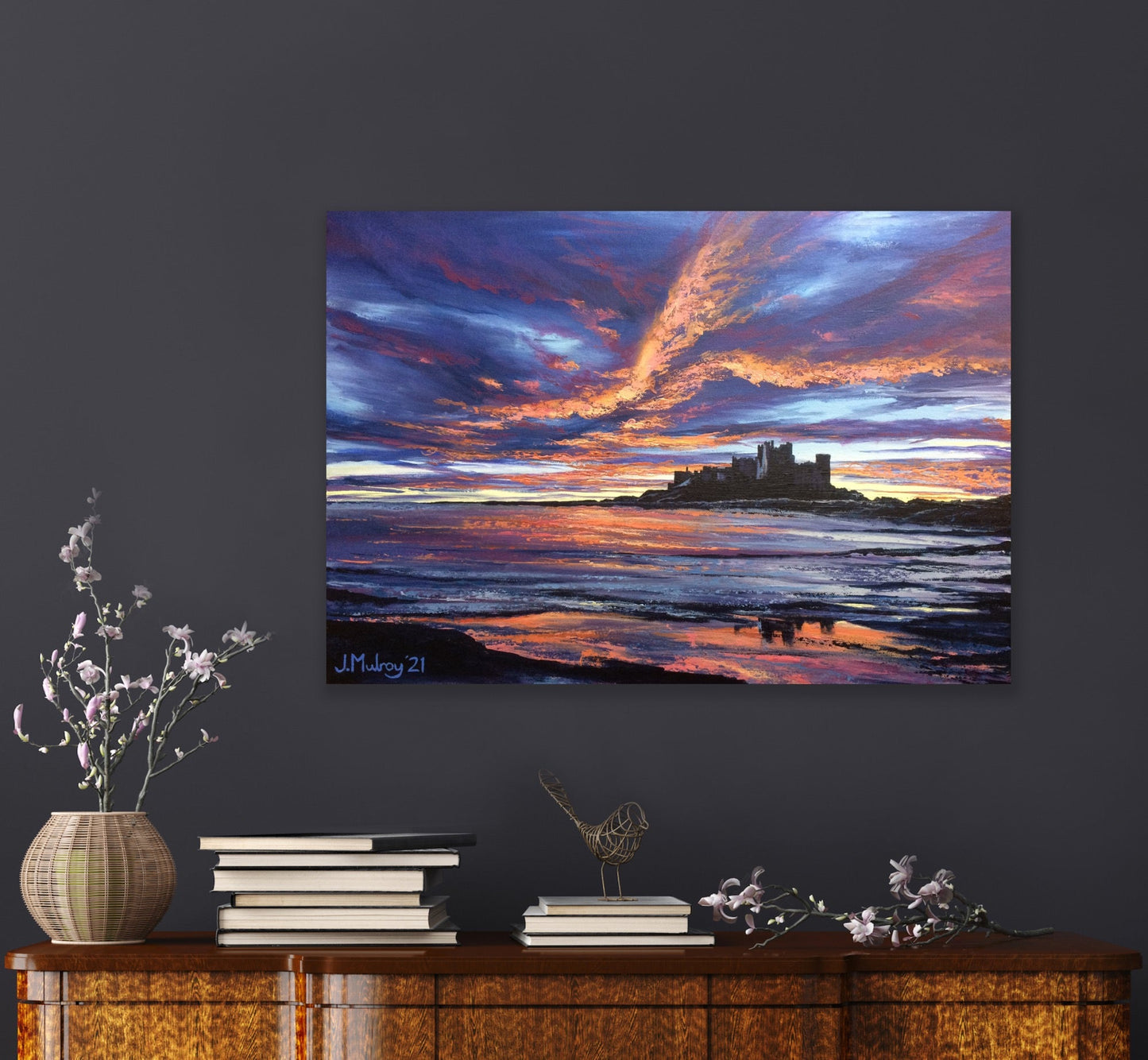 Bamburgh Sunrise, Northumberland - Canvas Print - Arty Joe