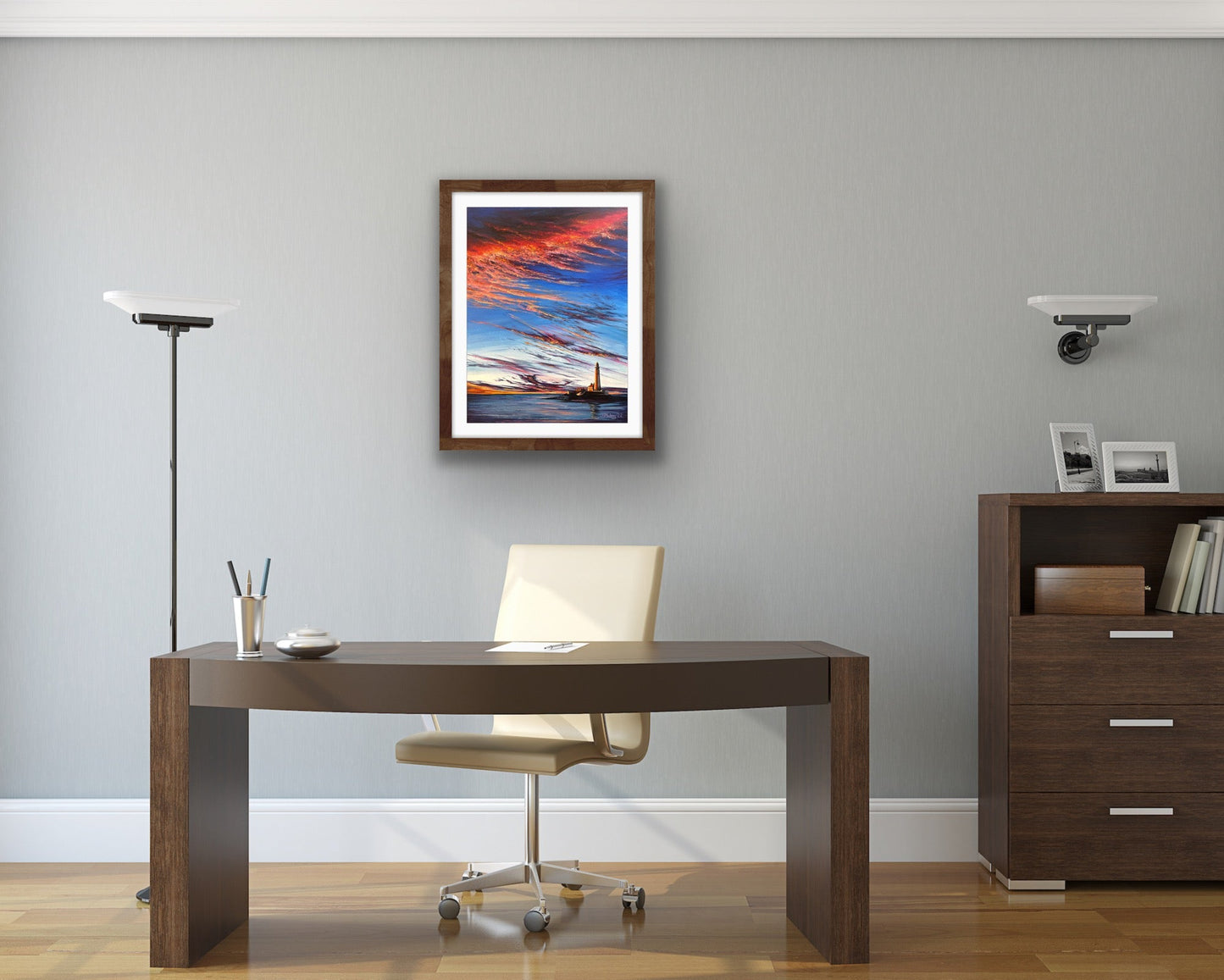 Fiery St Mary’s, Whitley Bay - Limited Edition Print - Arty Joe