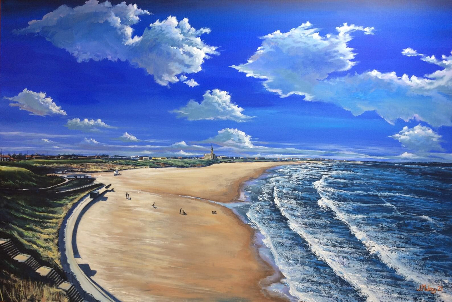 Longsands Panorama, Tynemouth - Limited Edition Print - Arty Joe