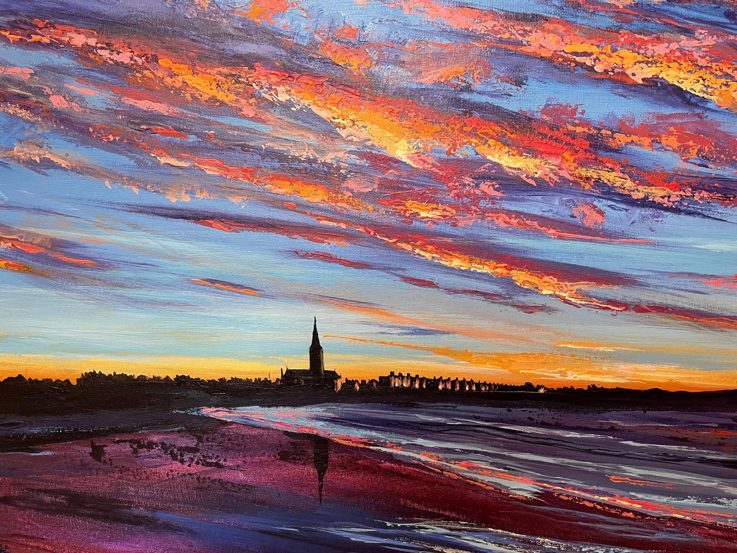 Longsands Sunrise, Tynemouth - Canvas Print - Arty Joe