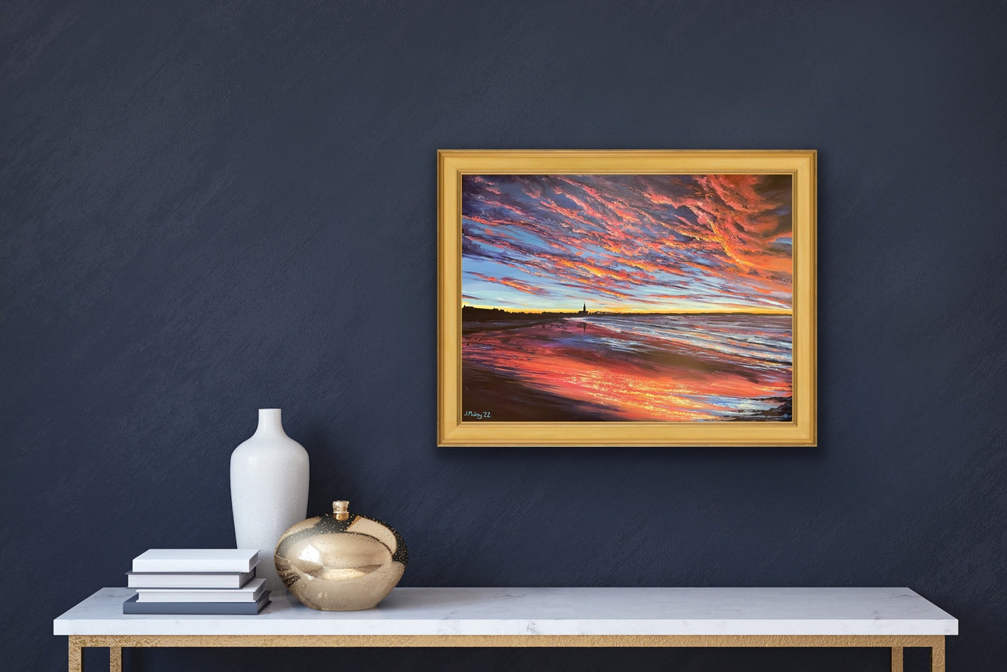 Longsands Sunrise, Tynemouth - Canvas Print - Arty Joe