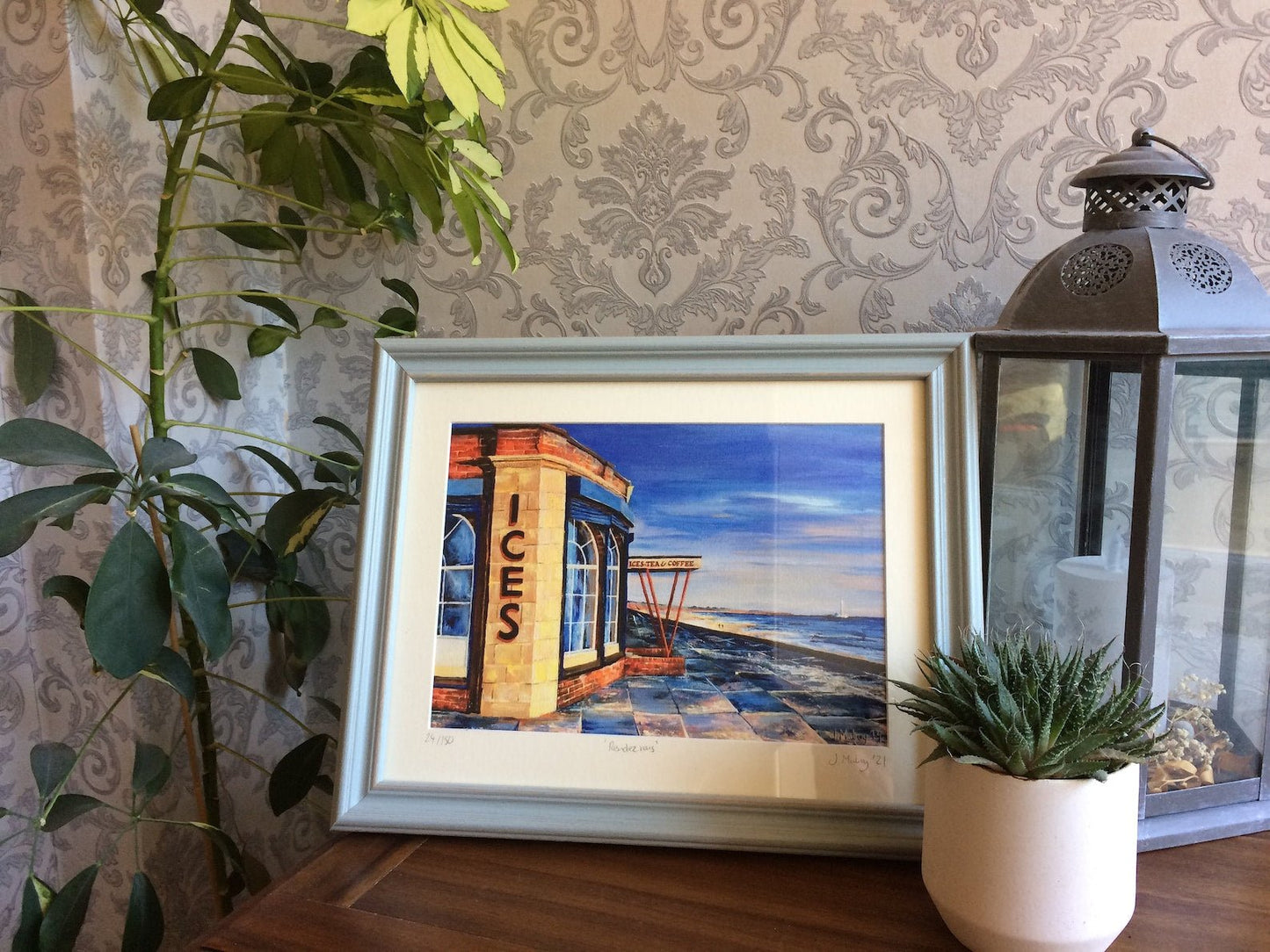 Rendezvous - The Iconic Cafe of Whitley Bay Sea Front - Limited Edition Print - Arty Joe