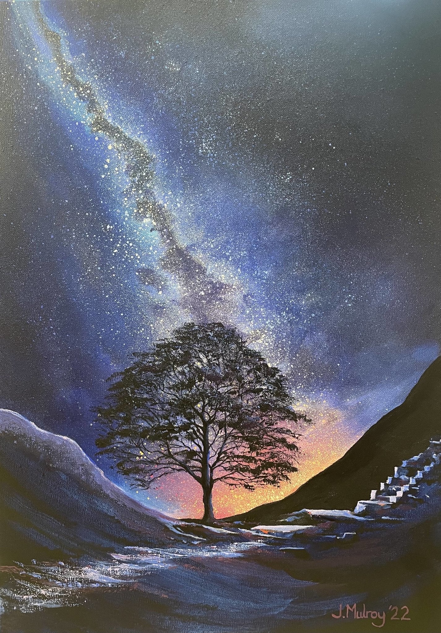 Sycamore Gap & The Stars, Milky Way - Limited Edition Print - Arty Joe