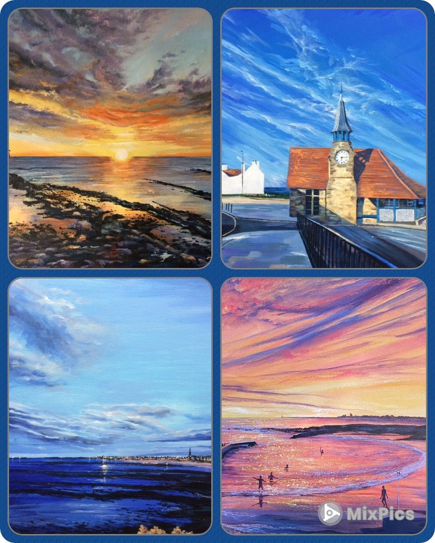 The Cullercoats Collection - Pack of Four Greetings Cards - Arty Joe