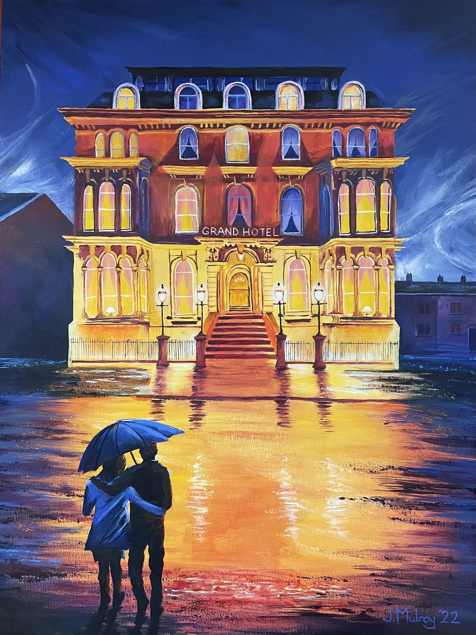 The Grand, Tynemouth - Canvas Print - Arty Joe