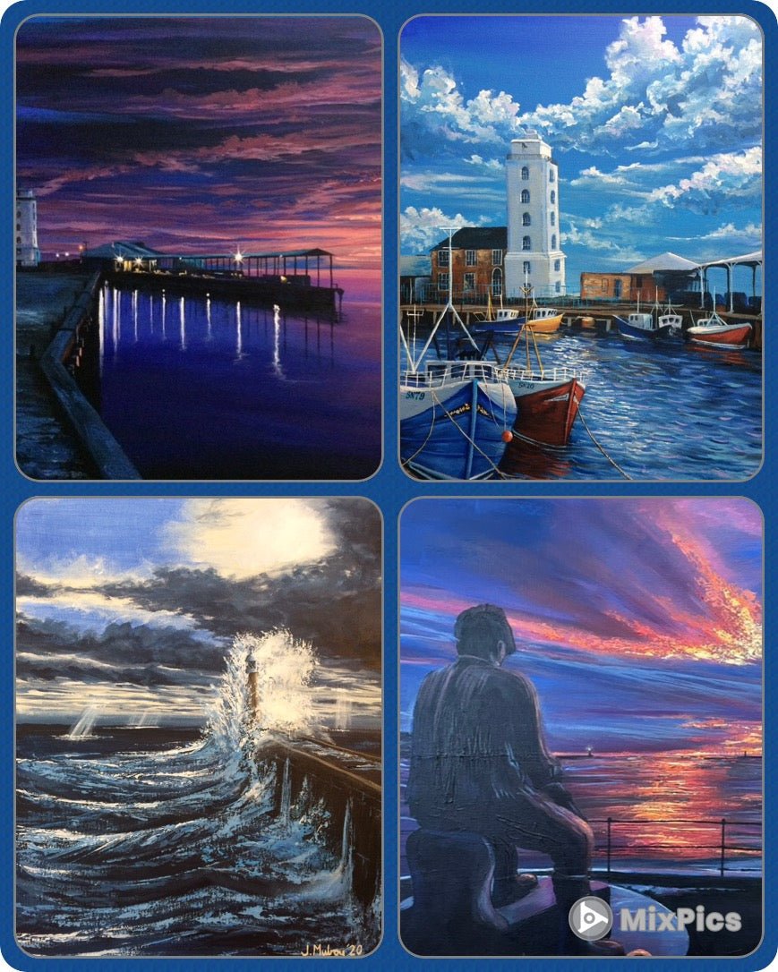 The North Shields Collection - Pack of Four Greetings Cards - Arty Joe