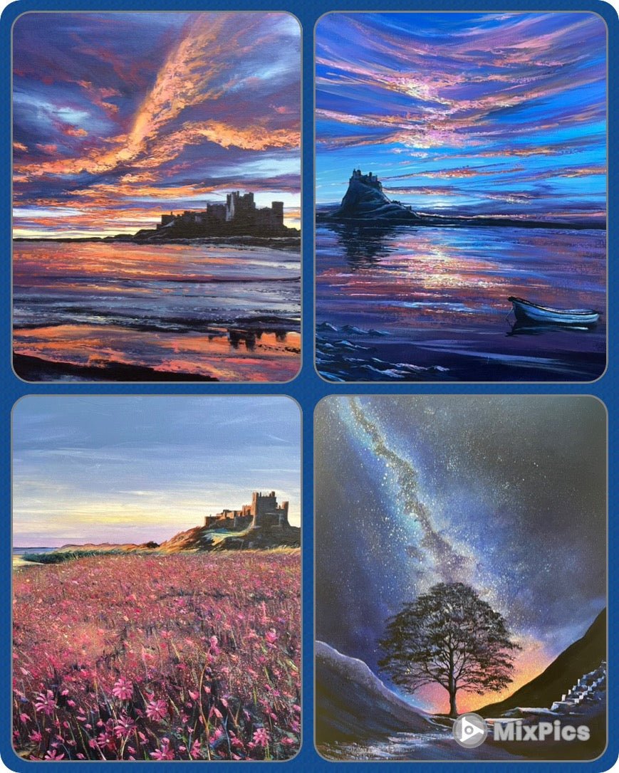 The Northumberland Collection - Pack of Four Greetings Cards - Arty Joe