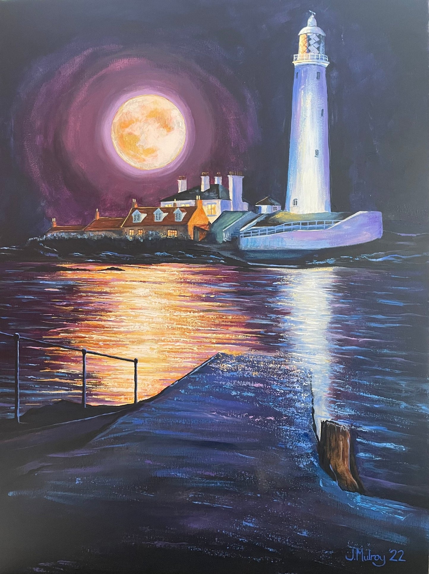 The St Mary’s Lighthouse Collection - Pack of Four Greetings Cards - Arty Joe