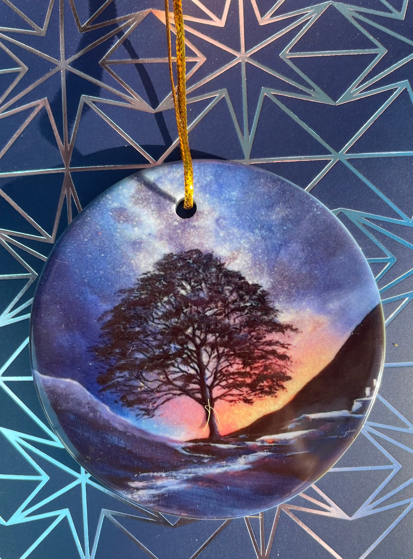 Complete set of 9 Ceramic hanging decorations