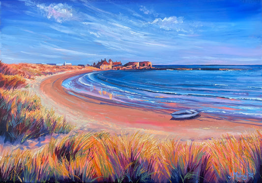 Beautiful Beadnell, Northumberland coast - Canvas Print