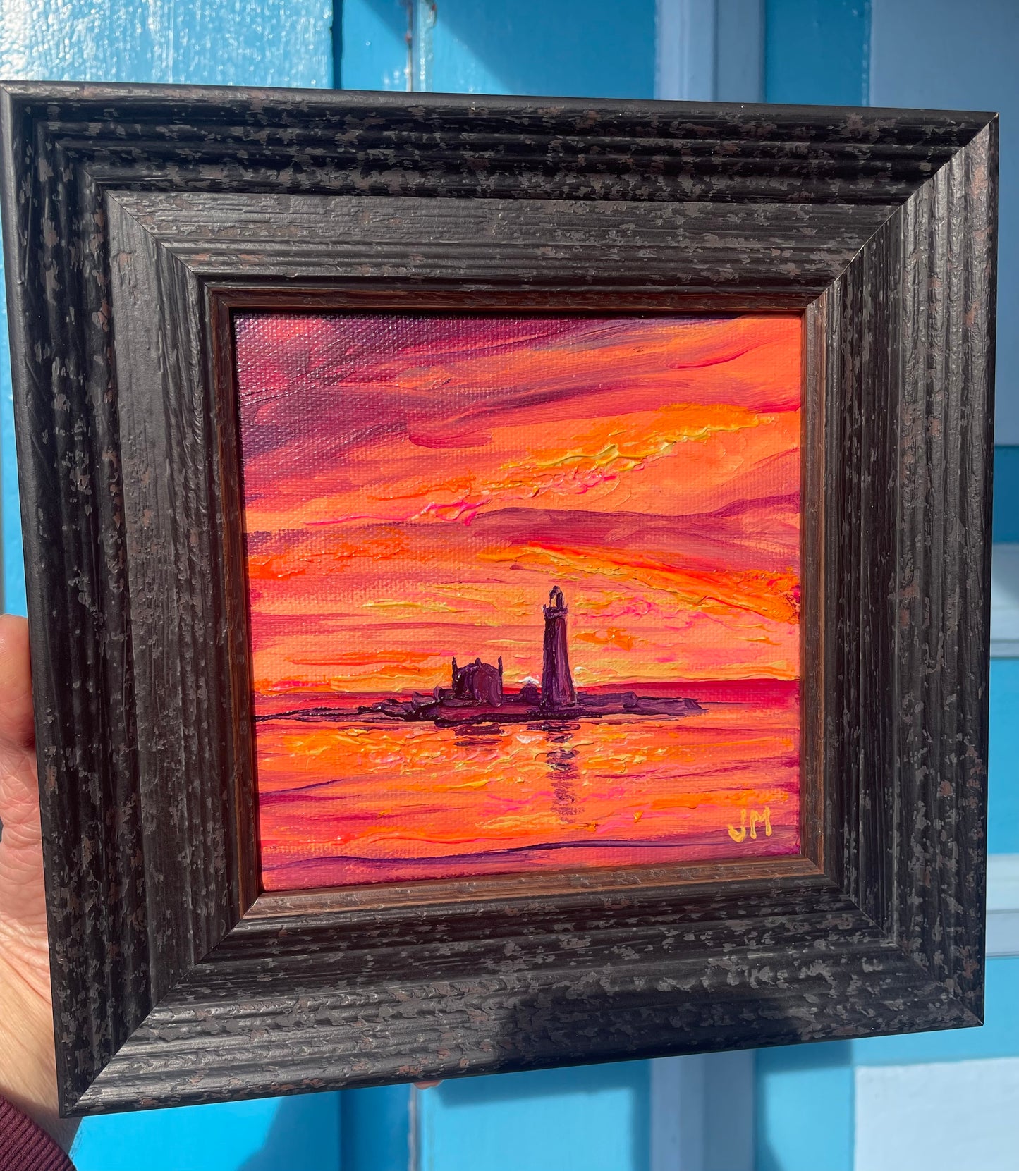 Fiery St Mary’s II - Original framed mini