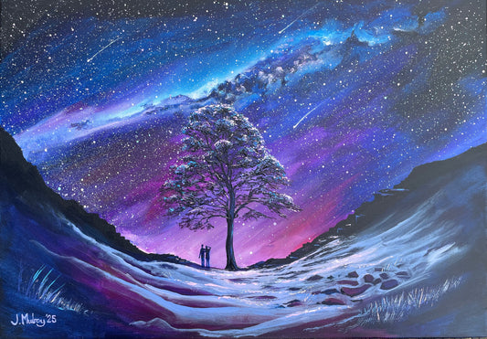 ‘Sycamore Gap in the Snow’, Canvas Print
