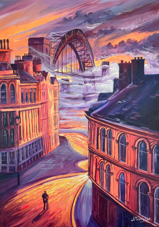 Fog on the Tyne, Canvas Print