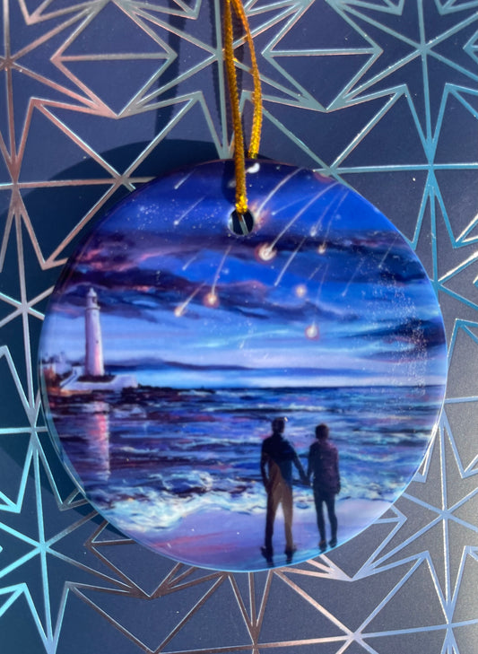 St Mary’s and the Meteors - Ceramic hanging decoration