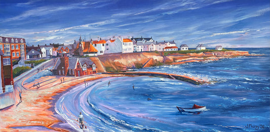‘Cullercoats Panorama’ Canvas print