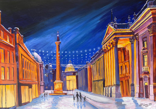 ‘Snow on Grey Street’, Canvas Print