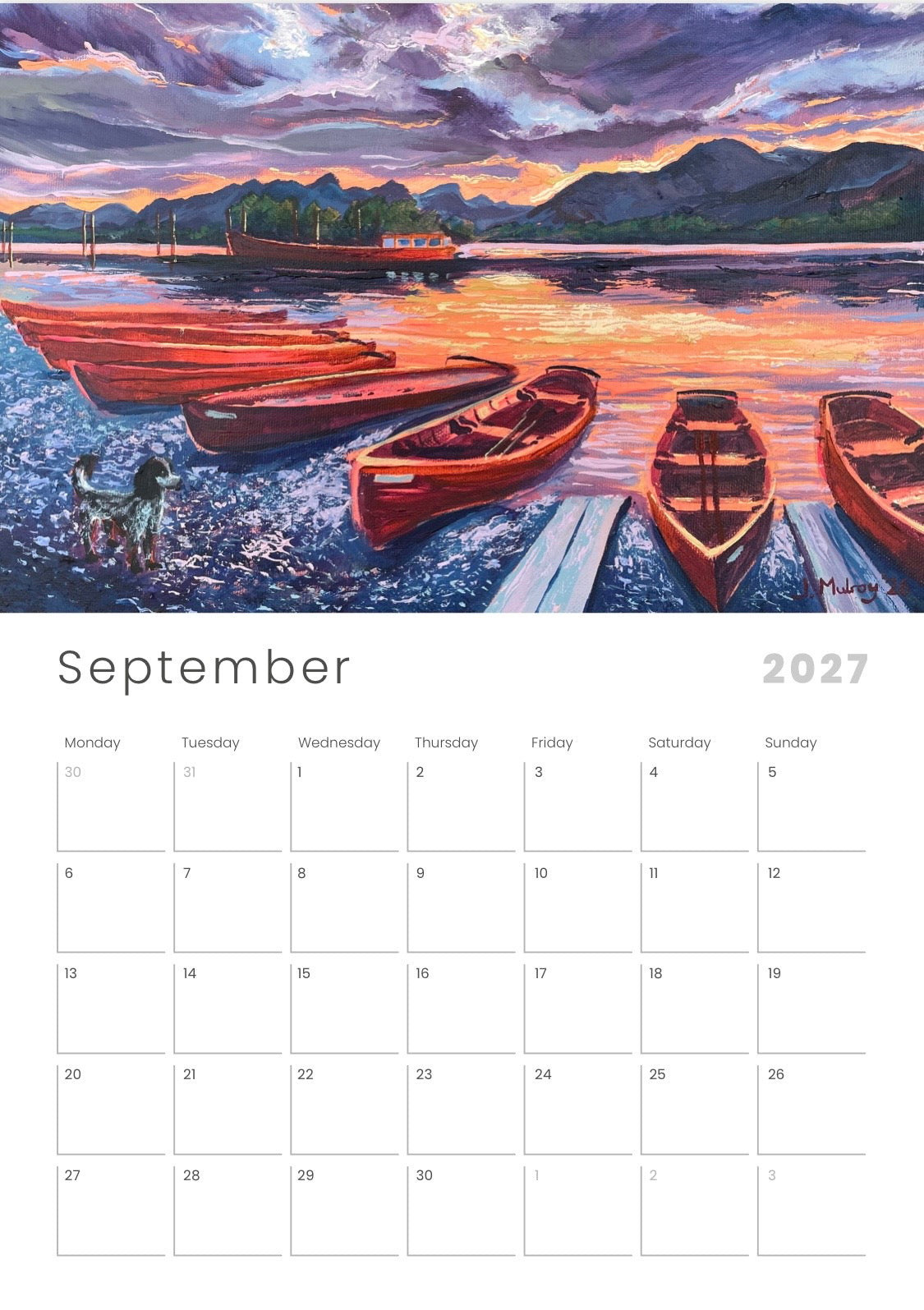 Arty Joe - 2027 Calendar
