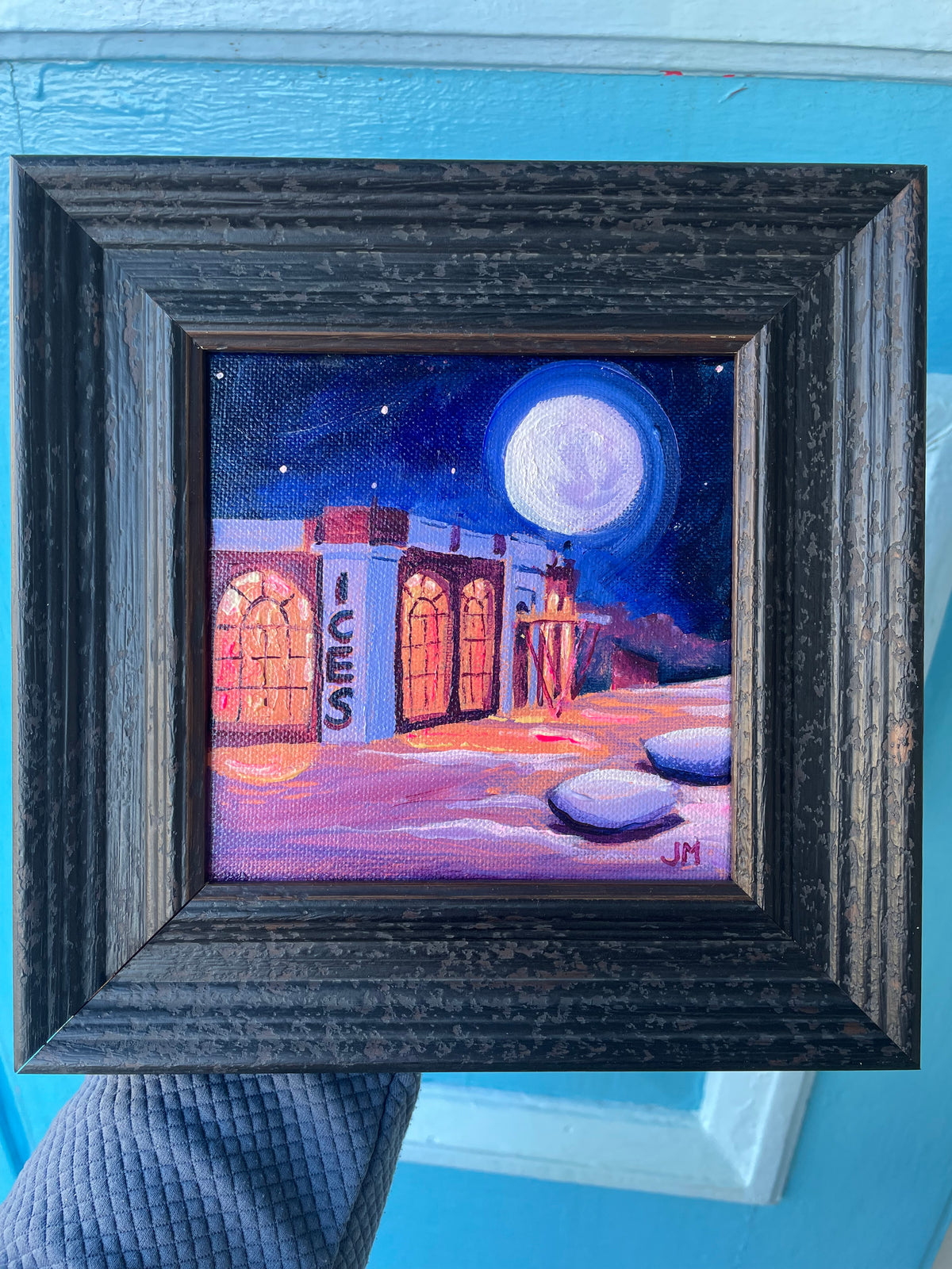 ‘Snowy Rendezvous’ - Original framed mini