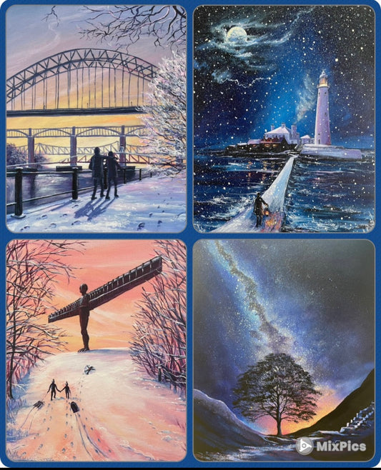 The North East Christmas Complete Collection - Pack of Eight Christmas Cards