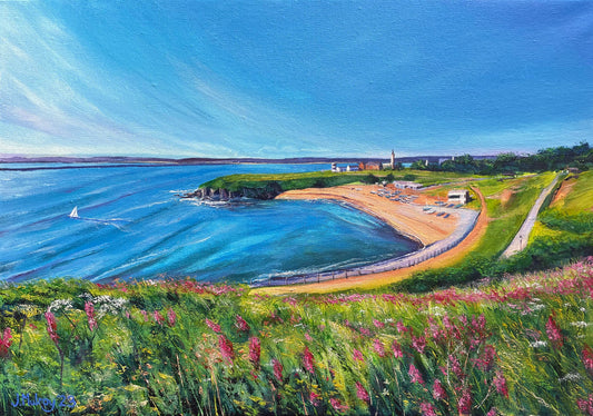 The Haven, Tynemouth; Framed Original Acrylic on Canvas