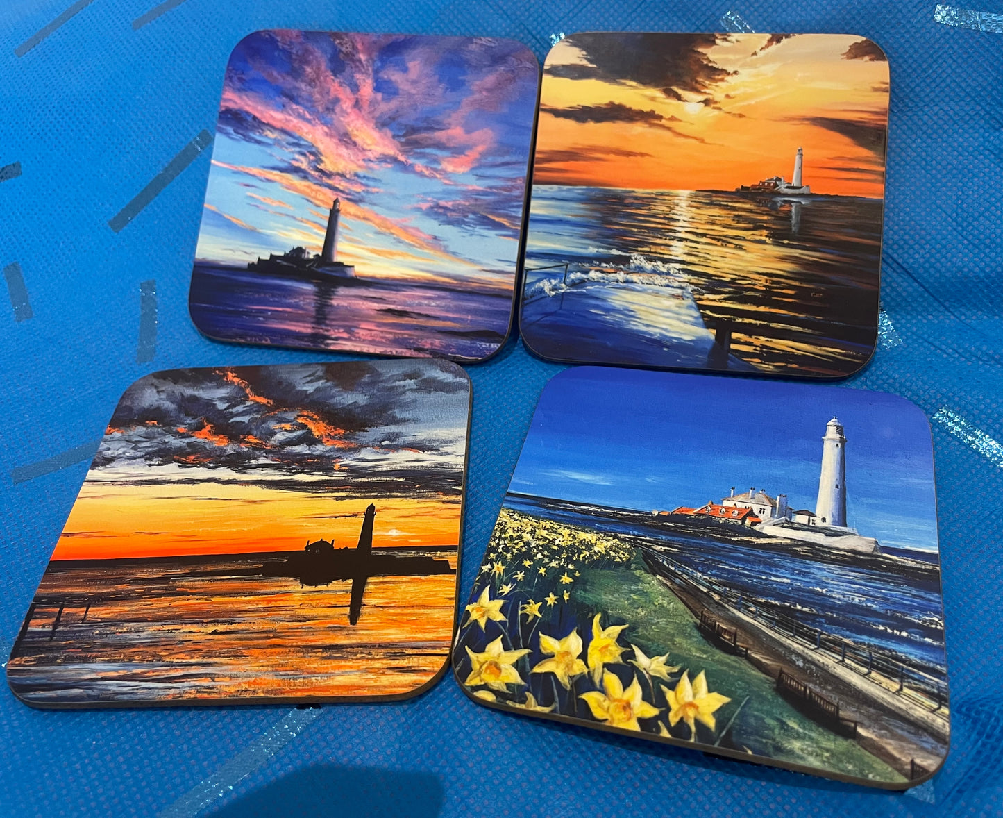 St Mary’s Lighthouse Coaster Collection - Pack of Four Coasters