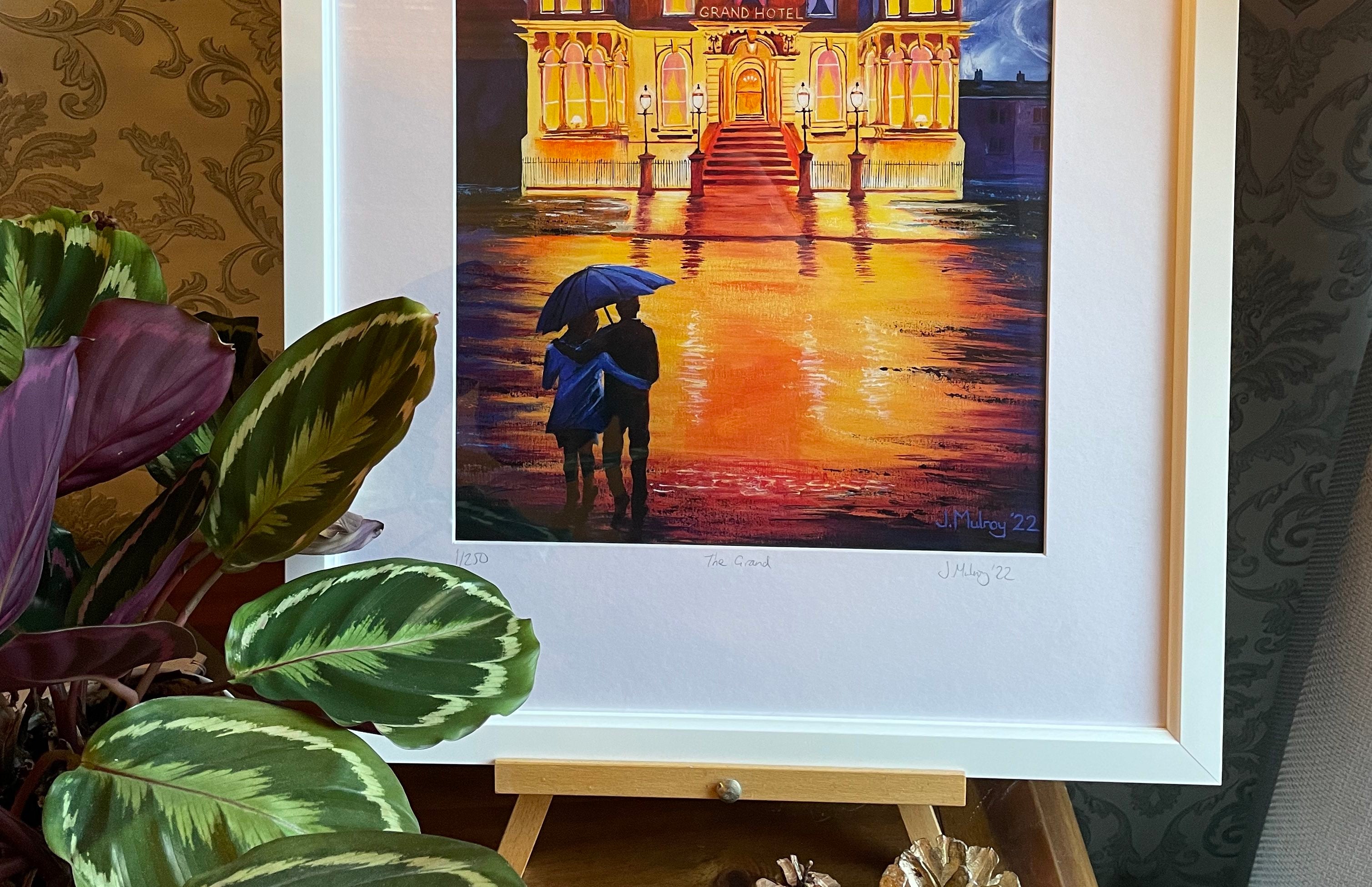 Alnwick Garden Blossom. Original Acrylic on Canvas - Framed