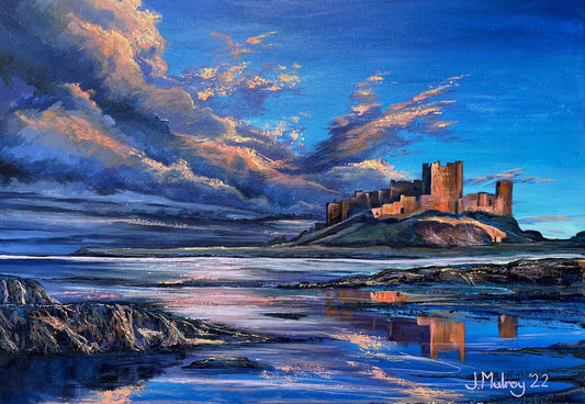 Bamburgh Glow, Northumberland - Limited Edition Print - Arty Joe