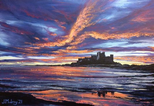 Bamburgh Sunrise, Northumberland - Canvas Print - Arty Joe