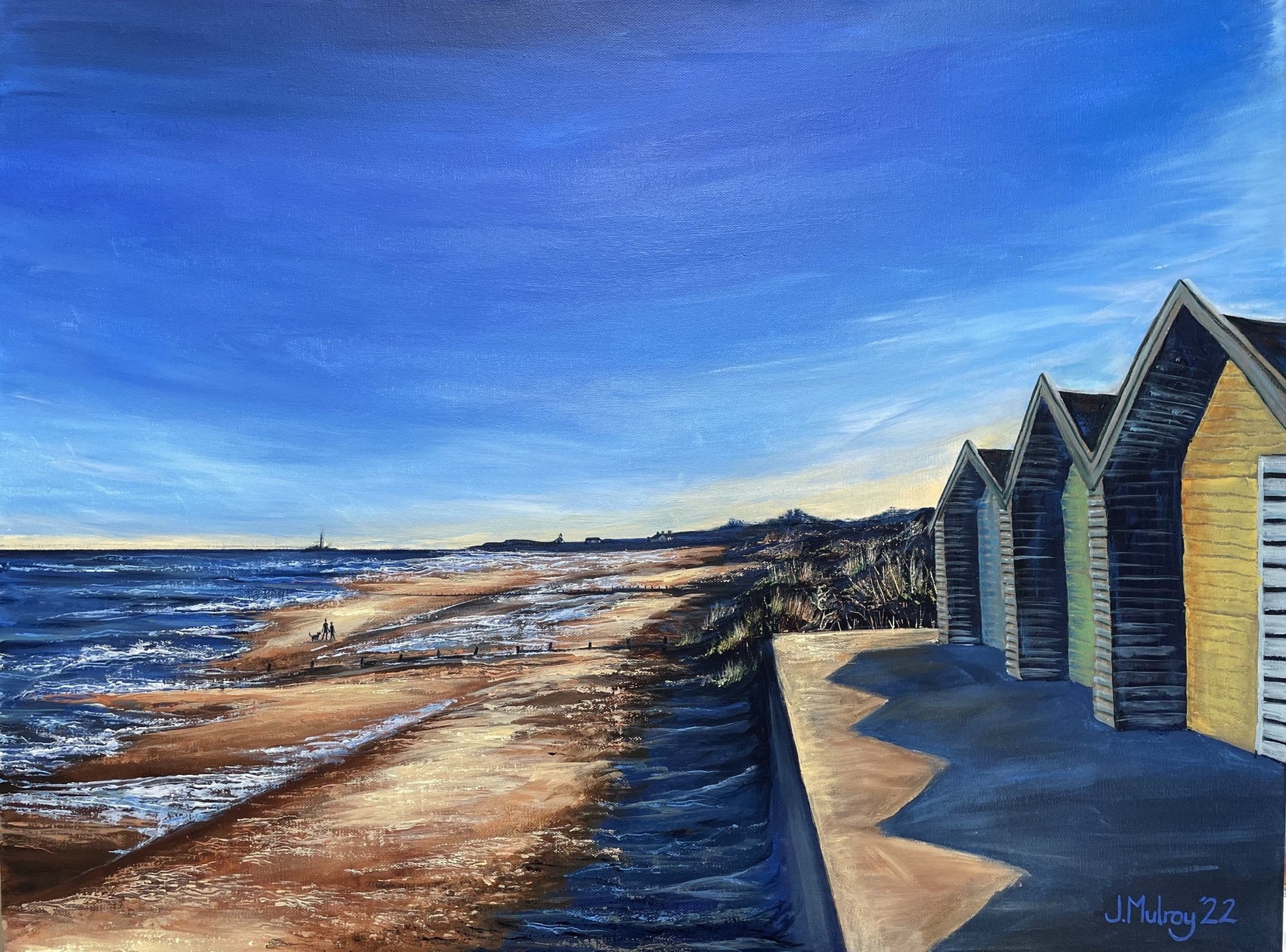 Blyth Beach, Northumberland - Canvas Print - Arty Joe