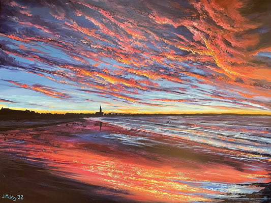 Longsands Sunrise, Tynemouth - Canvas Print - Arty Joe