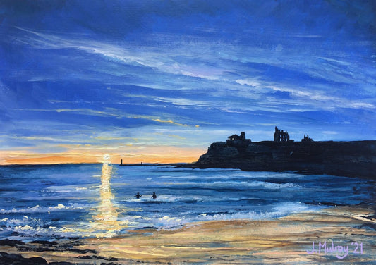 The Sea Swimmers, Tynemouth - Limited Edition Print - Arty Joe